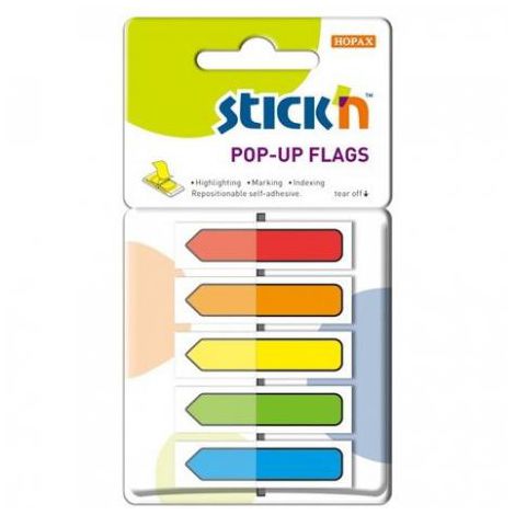Zakładki indeksujące na podajniku Stick'n 45x12mm, 150szt Strzałki - 2